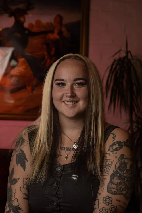 Susie, resident body piercer at Skinzophrenic Tattoos Hereford