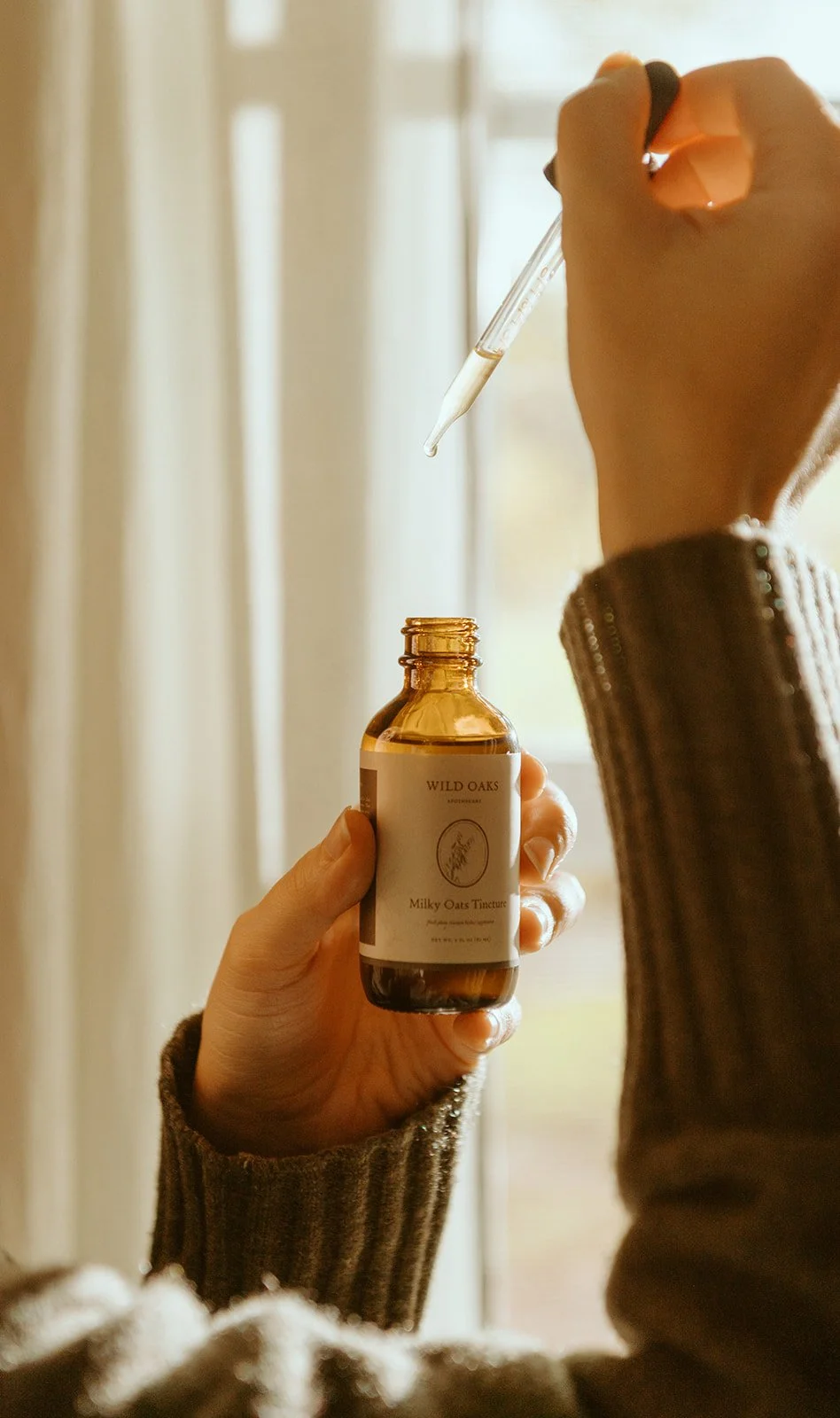 Amber tincture bottles