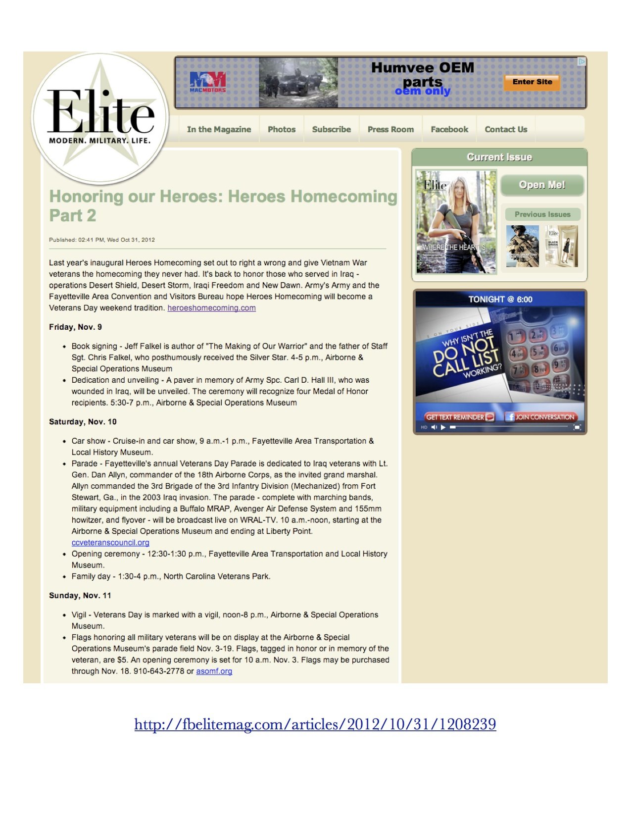 Elite Magazine Coverage