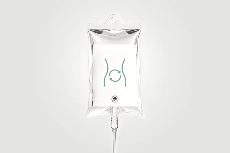 Detox IV bag for IV therapy at Panda Revival Lab in Surrey