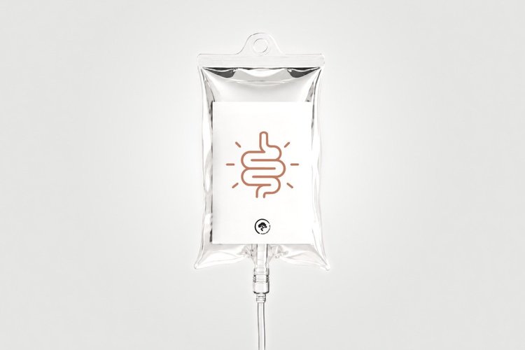 Gut Health IV bag for IV therapy at Panda Revival Lab in Surrey