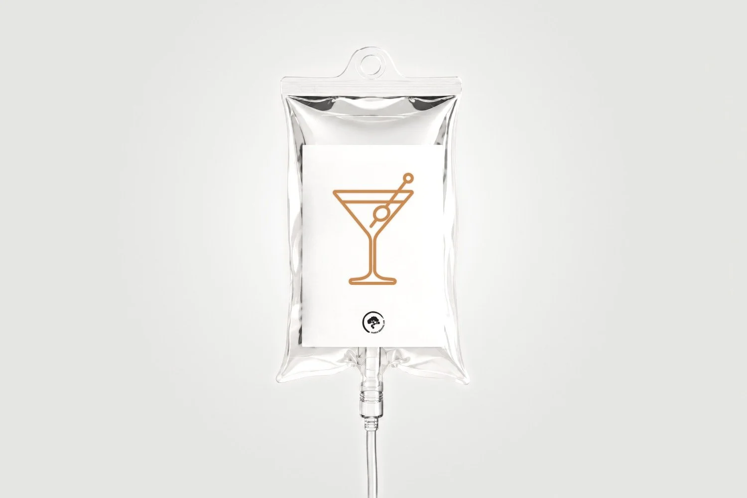 Hangover IV bag for IV therapy at Panda Revival Lab in Surrey