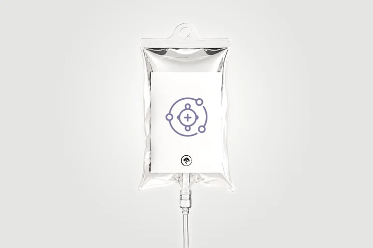 NAD+ IV bag for IV therapy at Panda Revival Lab in Surrey