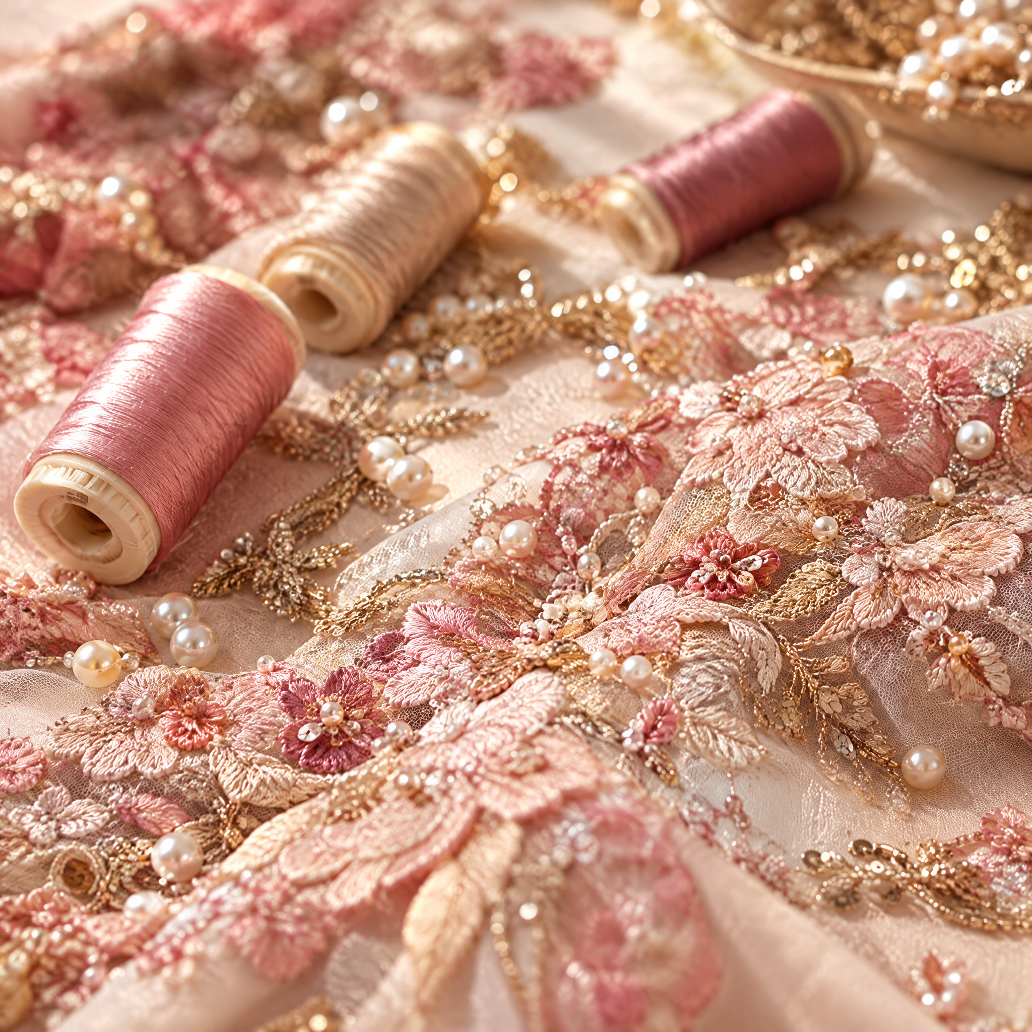 Thread spools and embroidery materials