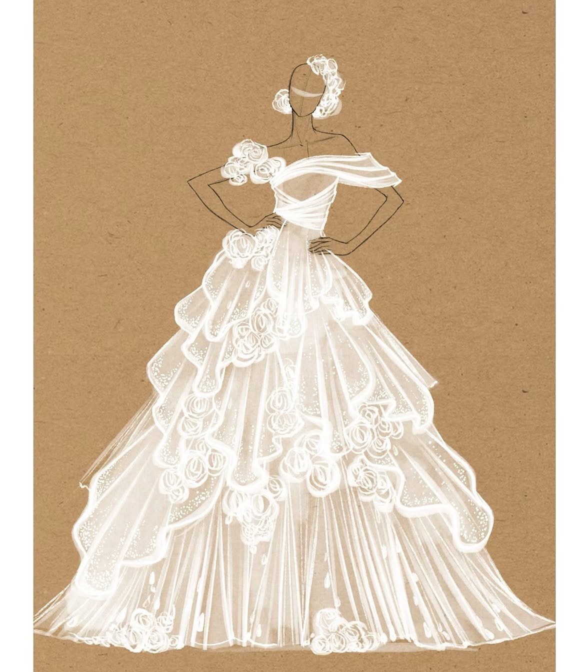 Bespoke wedding gown design