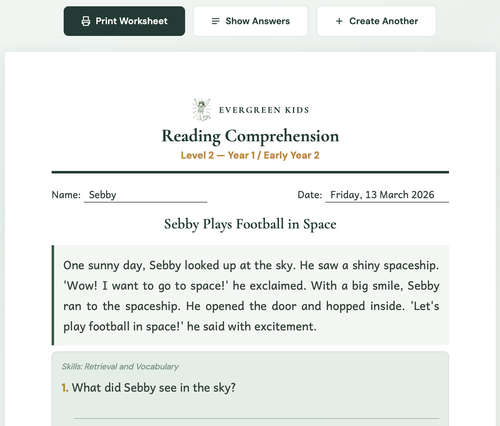 Reading Workshop example