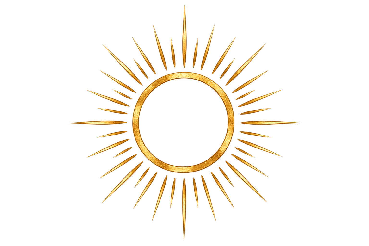 Gold sun symbolizing culture