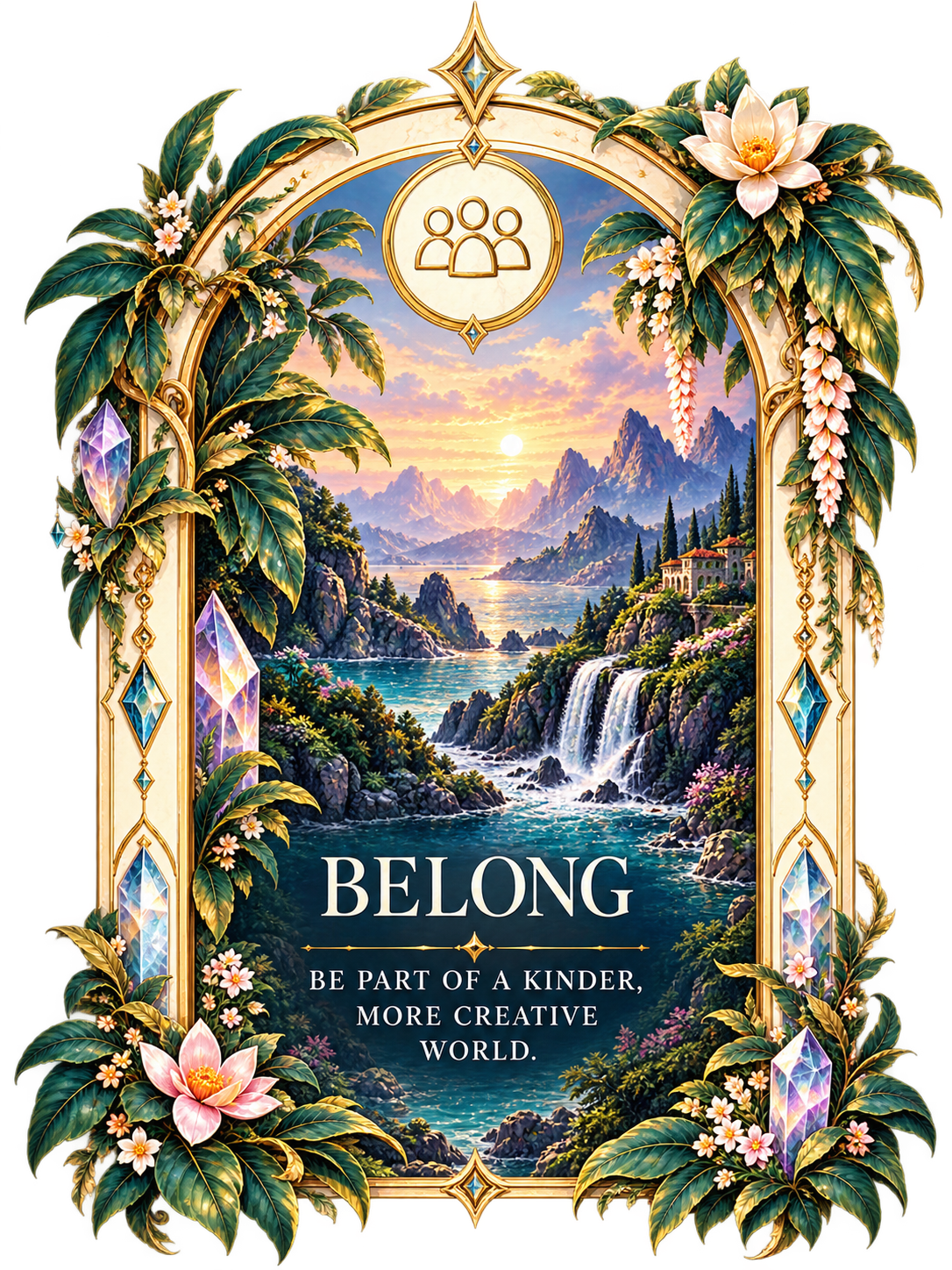 Belong — Be part of a kinder, more creative world.