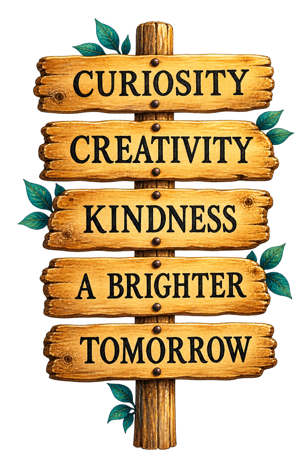 Curiosity, creativity, kindness, a brighter tomorrow