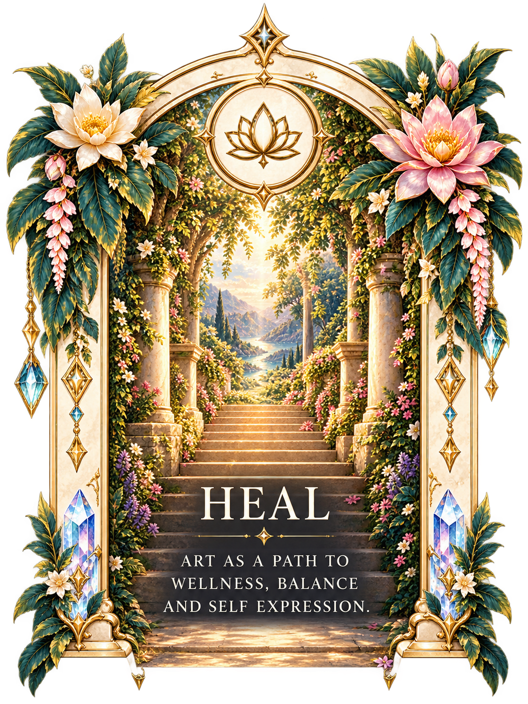 Heal — Art as a path to wellness, balance, and self expression.