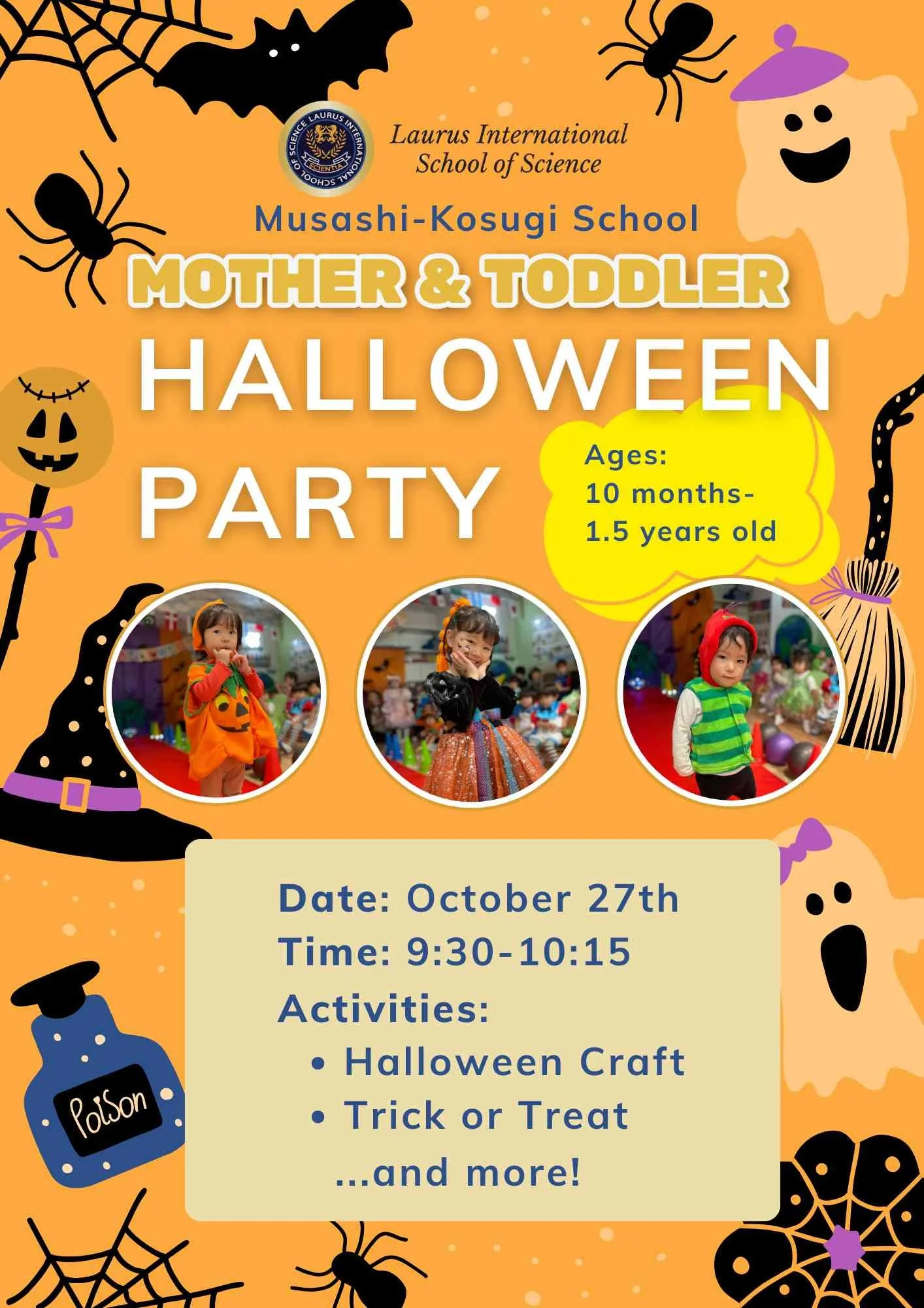 Musashi-Kosugi School Mother & Toddler class Halloween Party