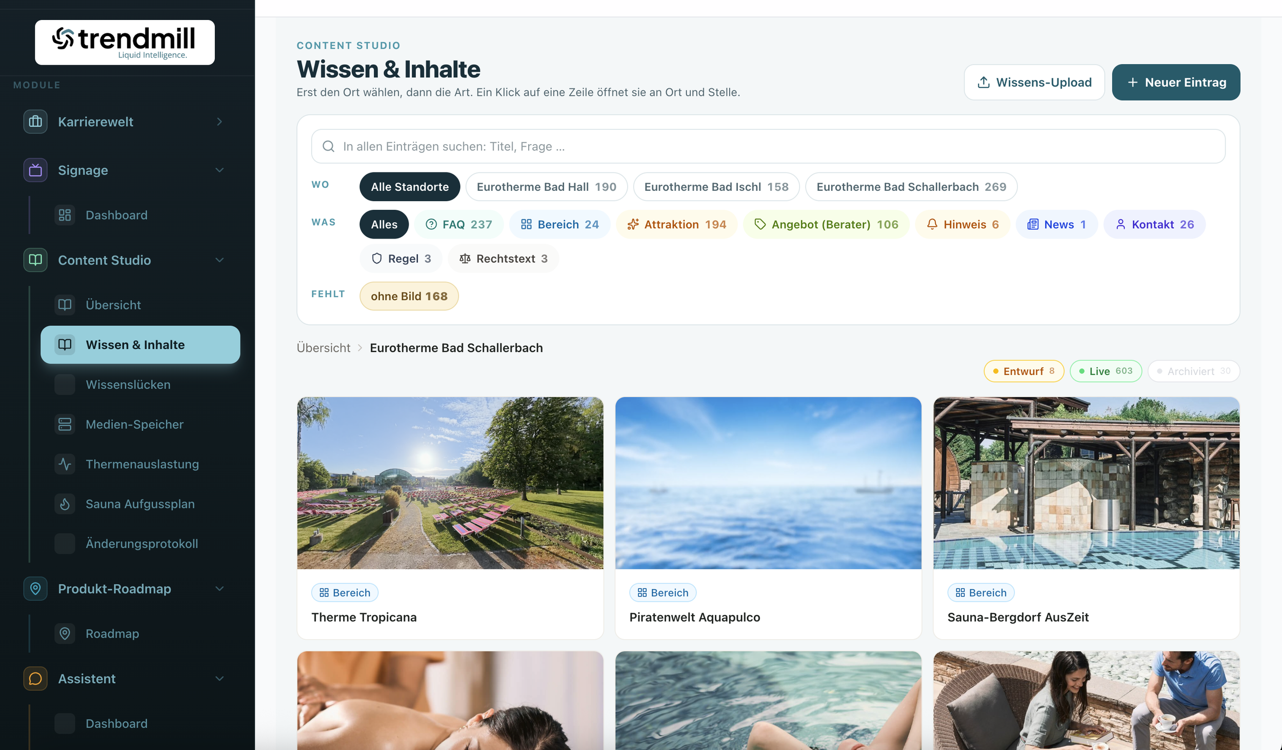 Content Studio — Wissen & Inhalte