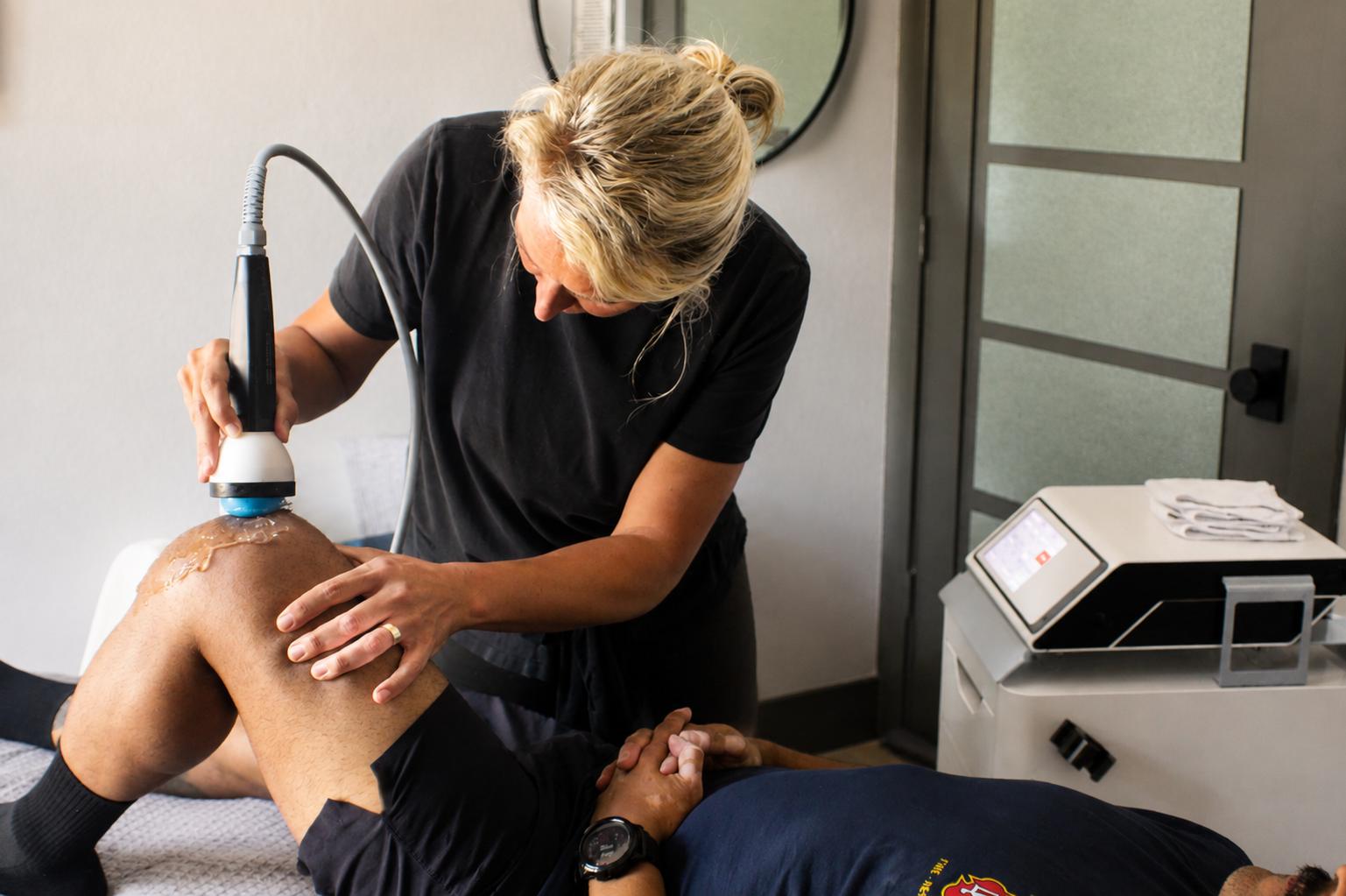 StemWave ESWT and therapeutic ultrasound treatment at Urban Hippie Wellness Collective in Oak Cliff Dallas
