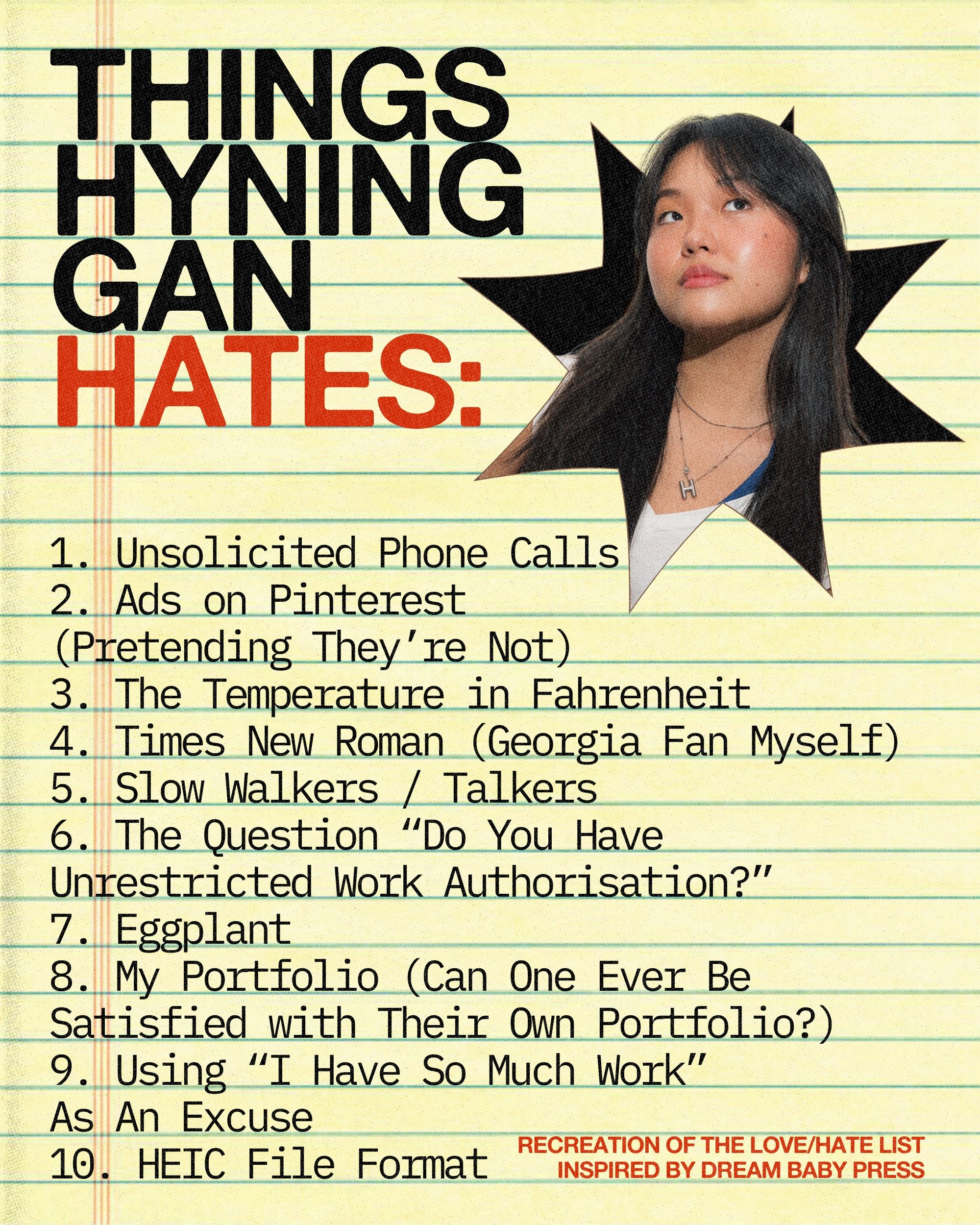 Things Hyning HATES