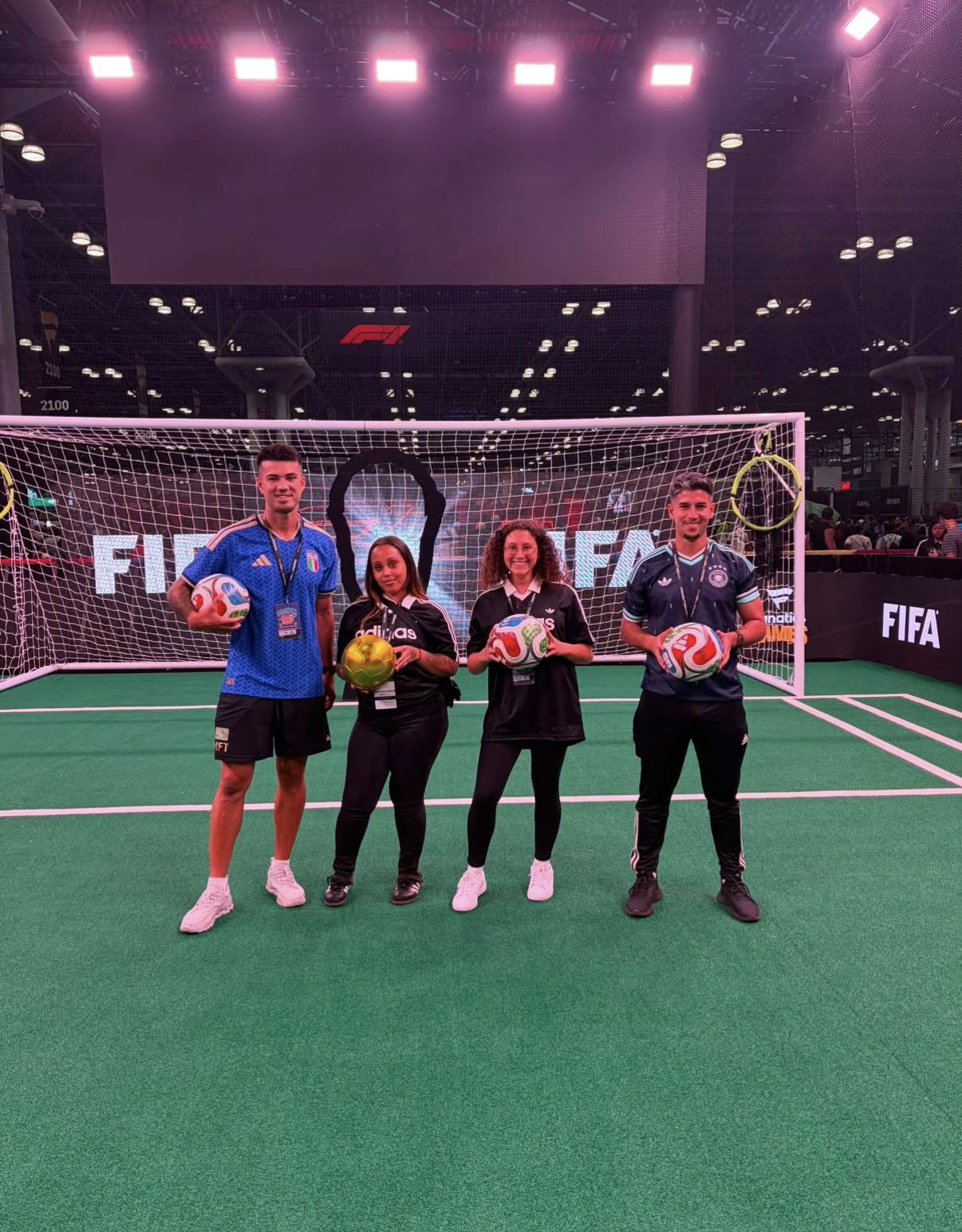 Coach Leo with the FIFA and Adidas team at Fanatics Fest