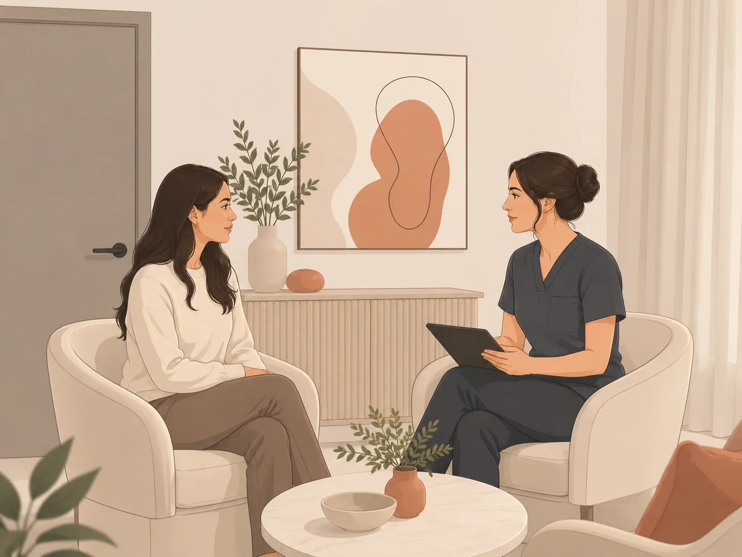 Private labiaplasty consultation and patient-centered care at Adonis