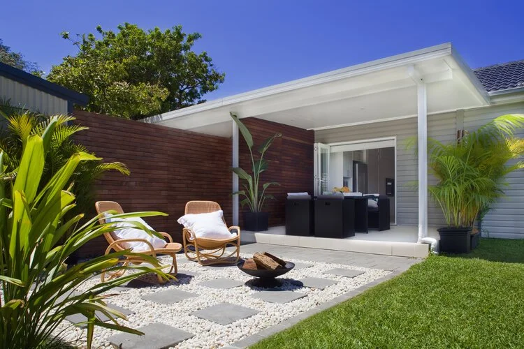 Custom patio awning for outdoor entertaining