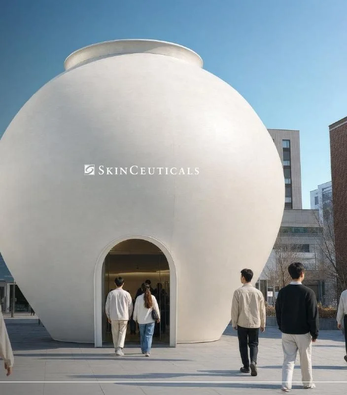 Life-size moon jar installation in Seoul