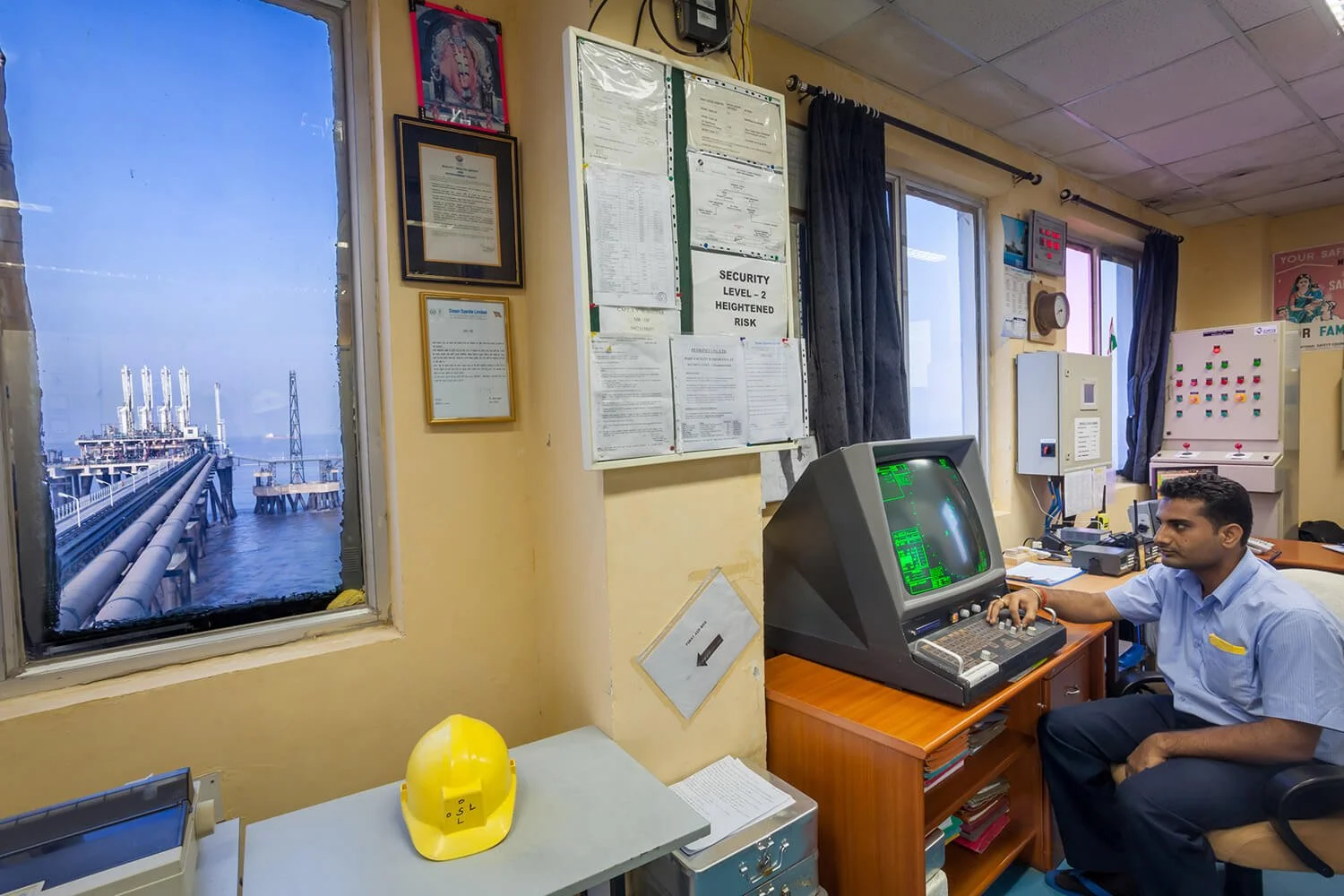 Dahej Jetty in Gujarat, India.