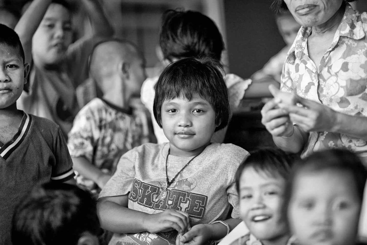 Girl at home in the Mercy Centre, Bangkok.