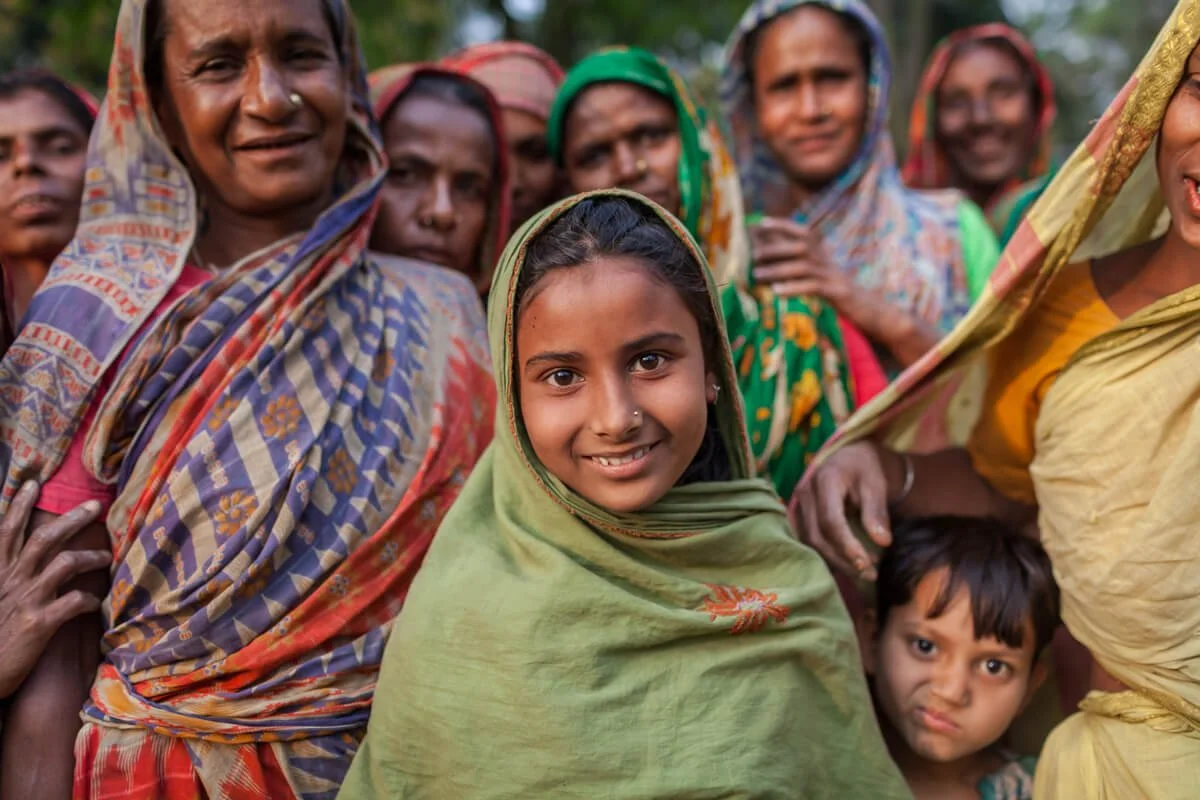 Young girl living in the haor region of Kishoreganj.