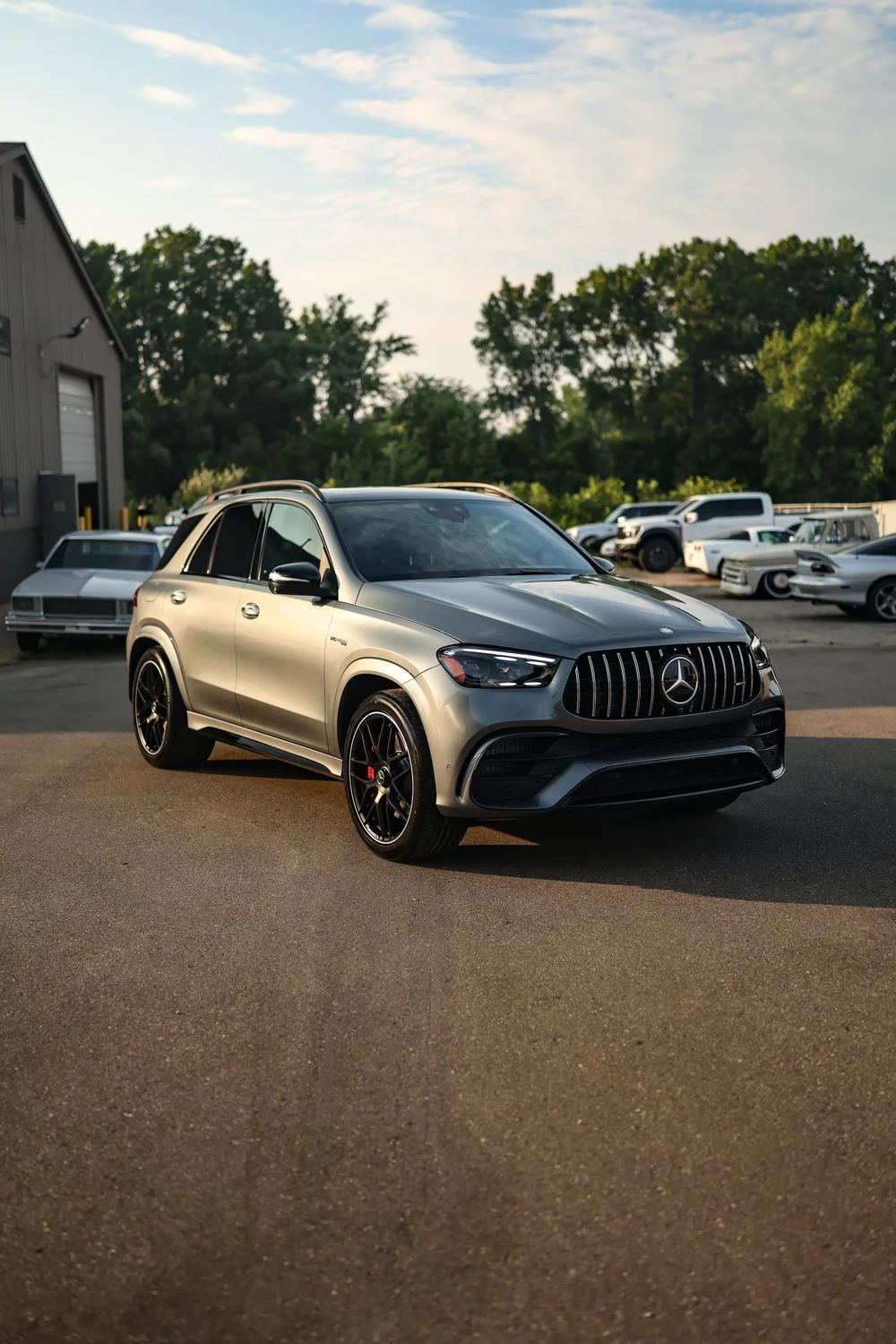 Silver Mercedes-AMG GLE 63 after a ceramic coating