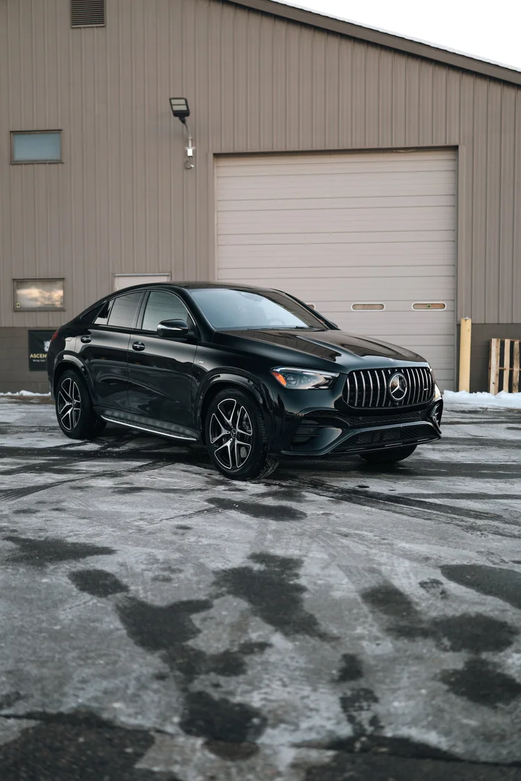 Paint protection film installed on a vehicle front end at the Ascension studio in Franklin