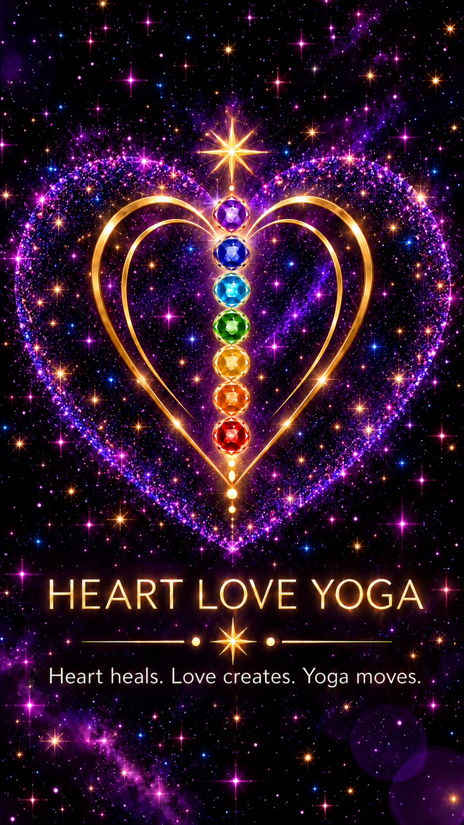 Heart Love Yoga ceremonial logo