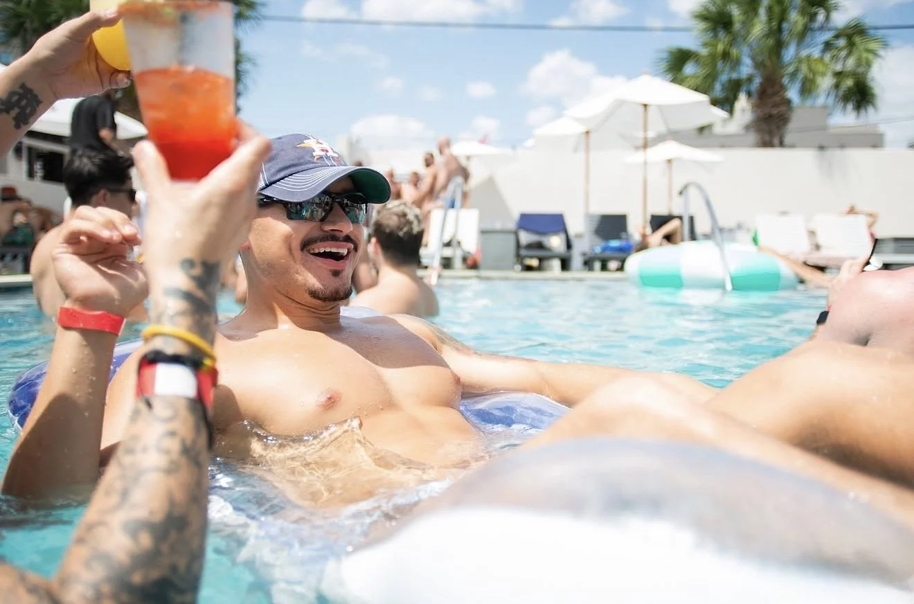 Houston pool day club and weekend DJs at The Montrose Country Club