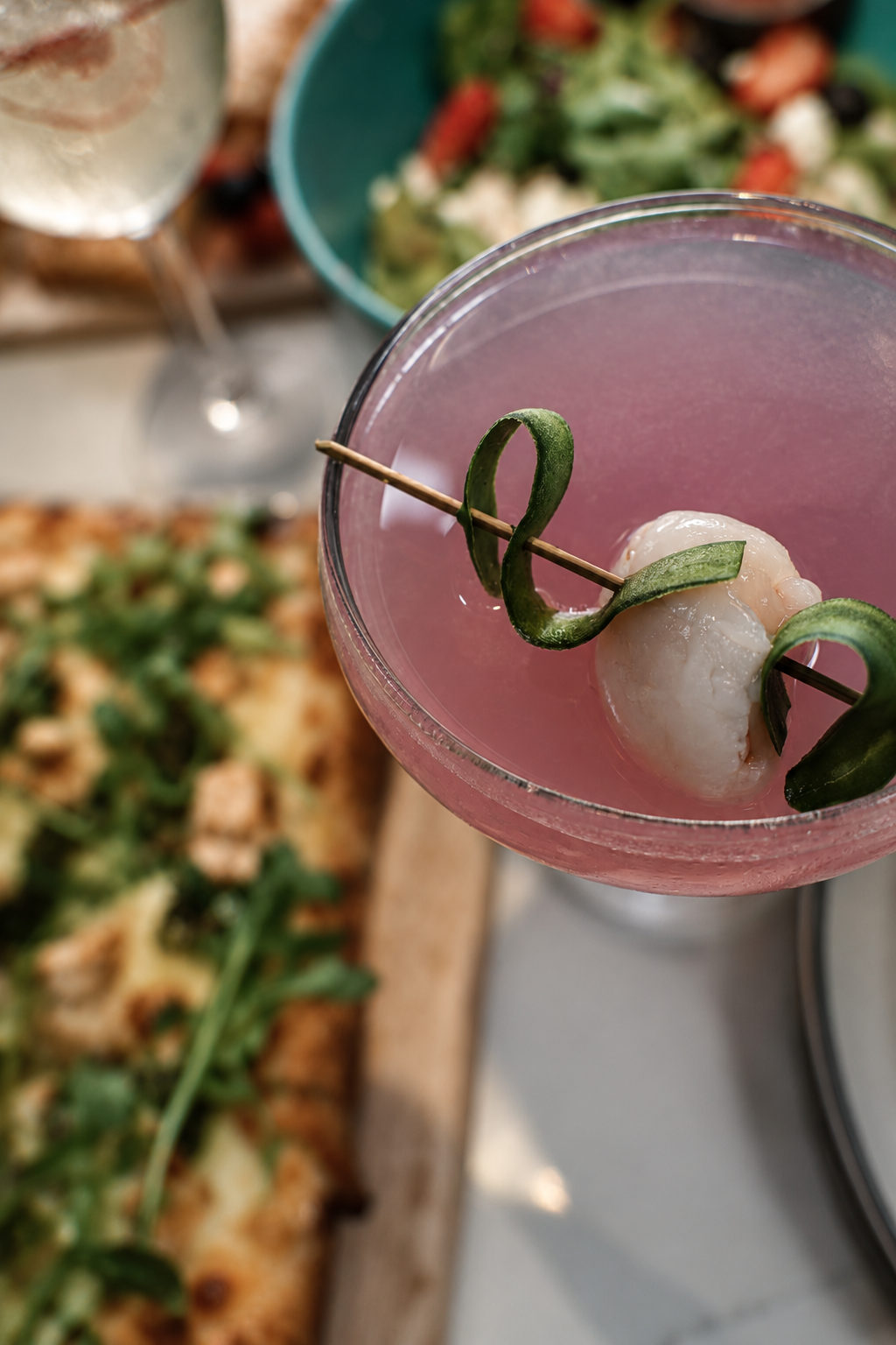 Handcrafted cocktails with citrus and mint at The Montrose Country Club