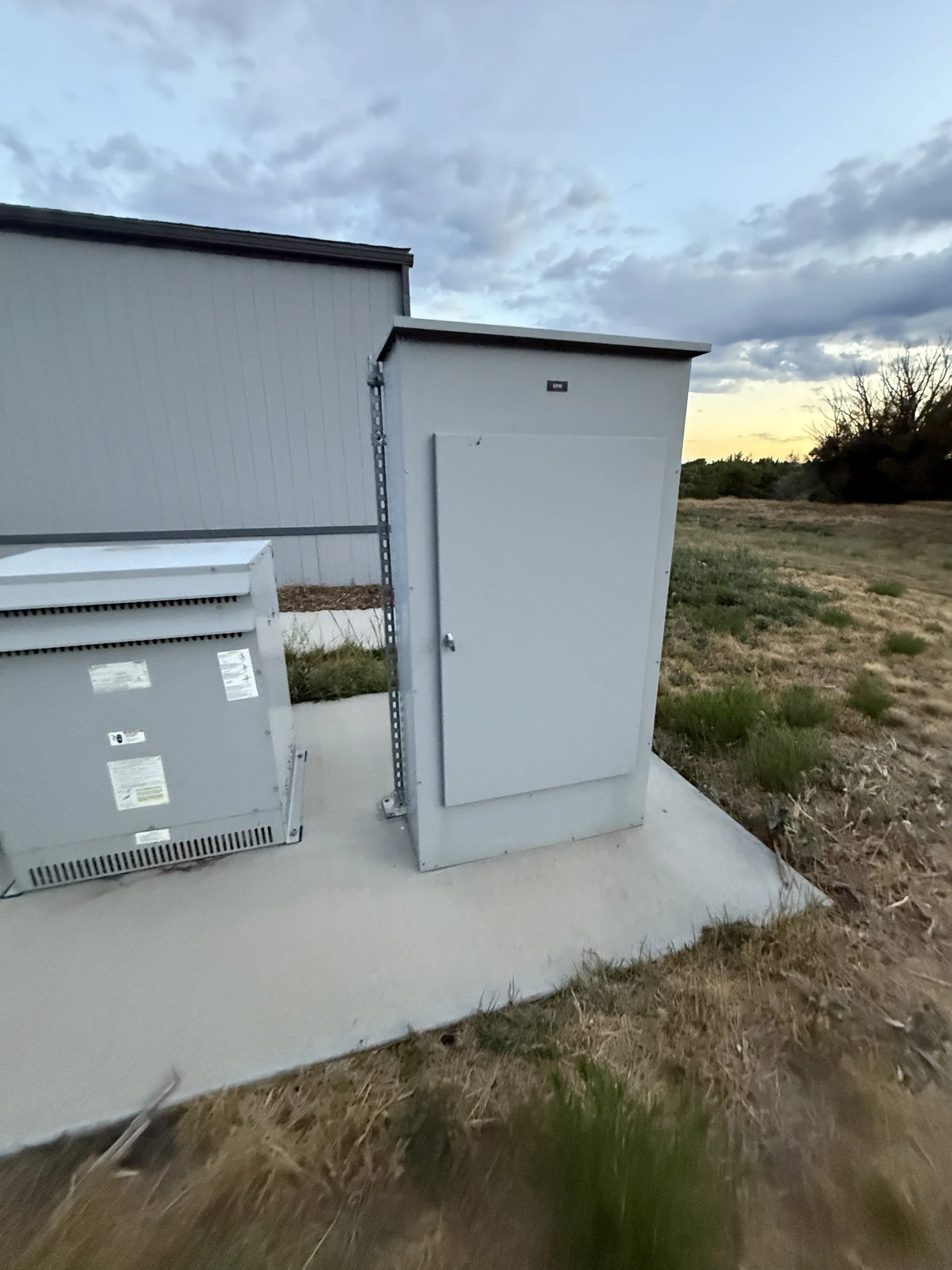 Grand Mountain School installed exterior electrical distribution equipment