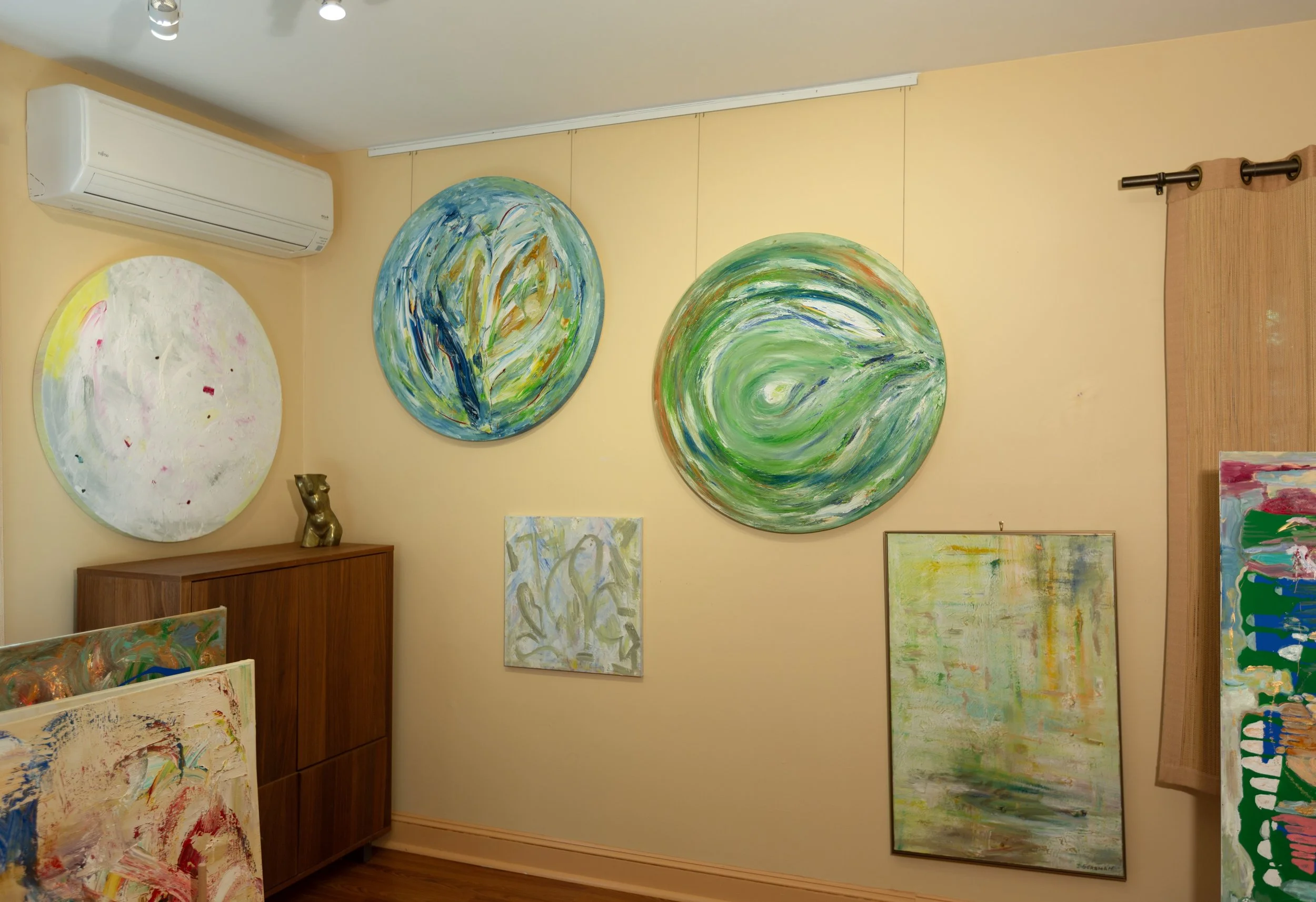 Irina Gorbman artwork in a living room