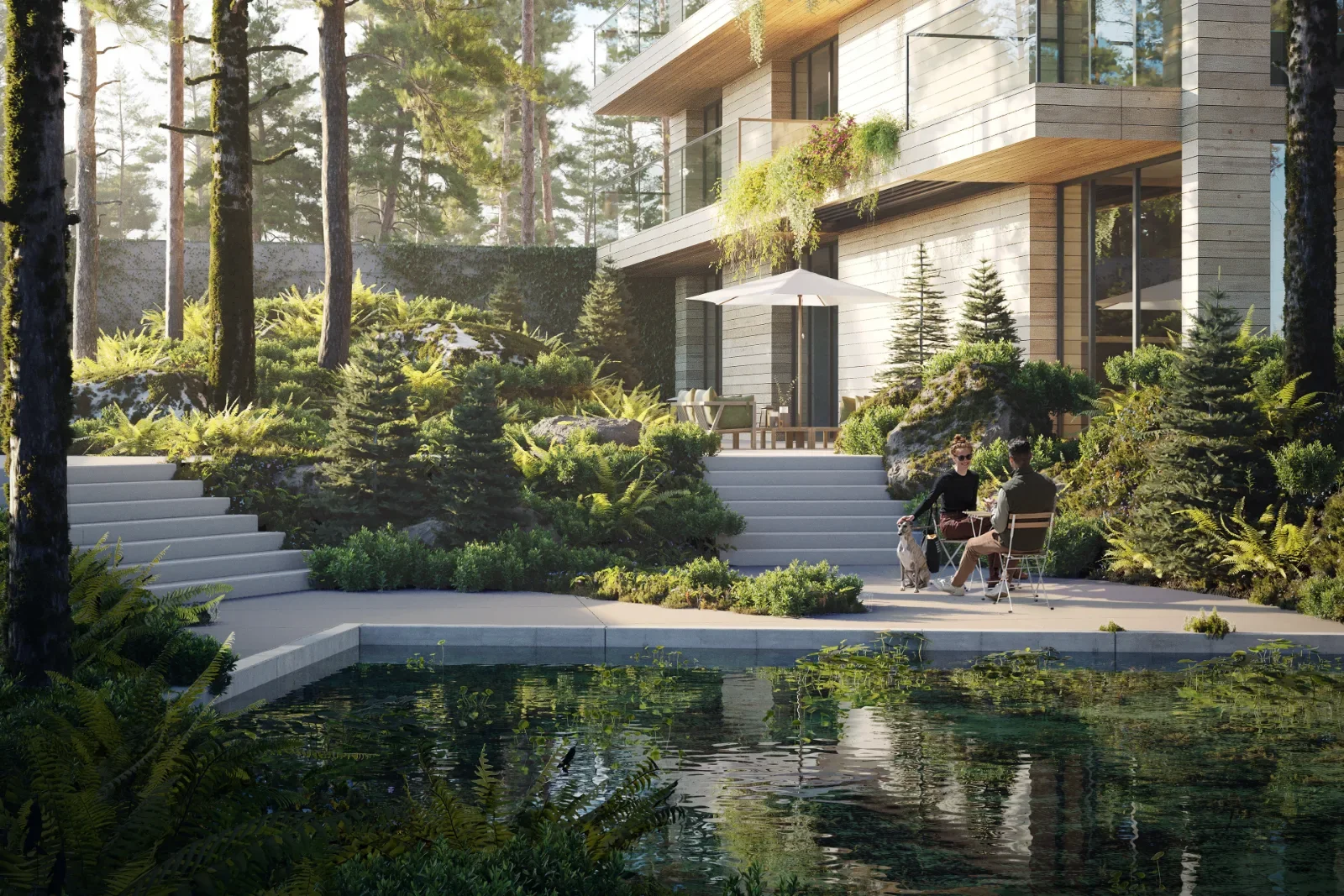 Residential building in Northern Saskatchewan, Canada — visualization by Bobak Studio