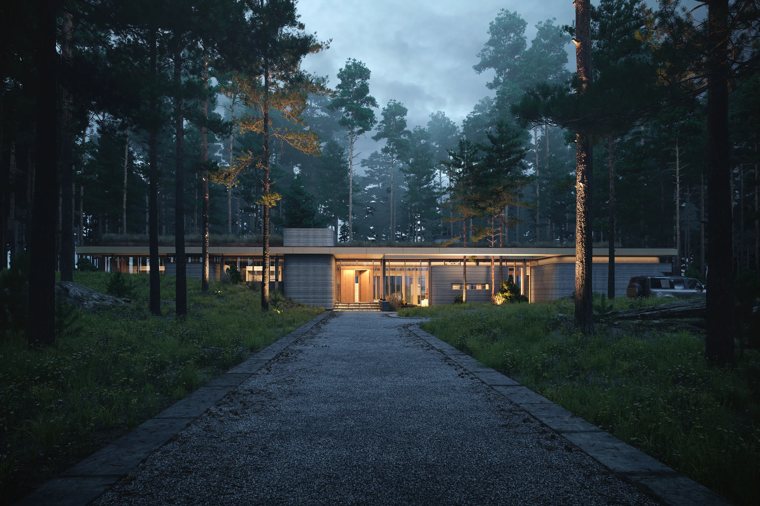 Black Forest House — architectural visualization by Bobak Studio