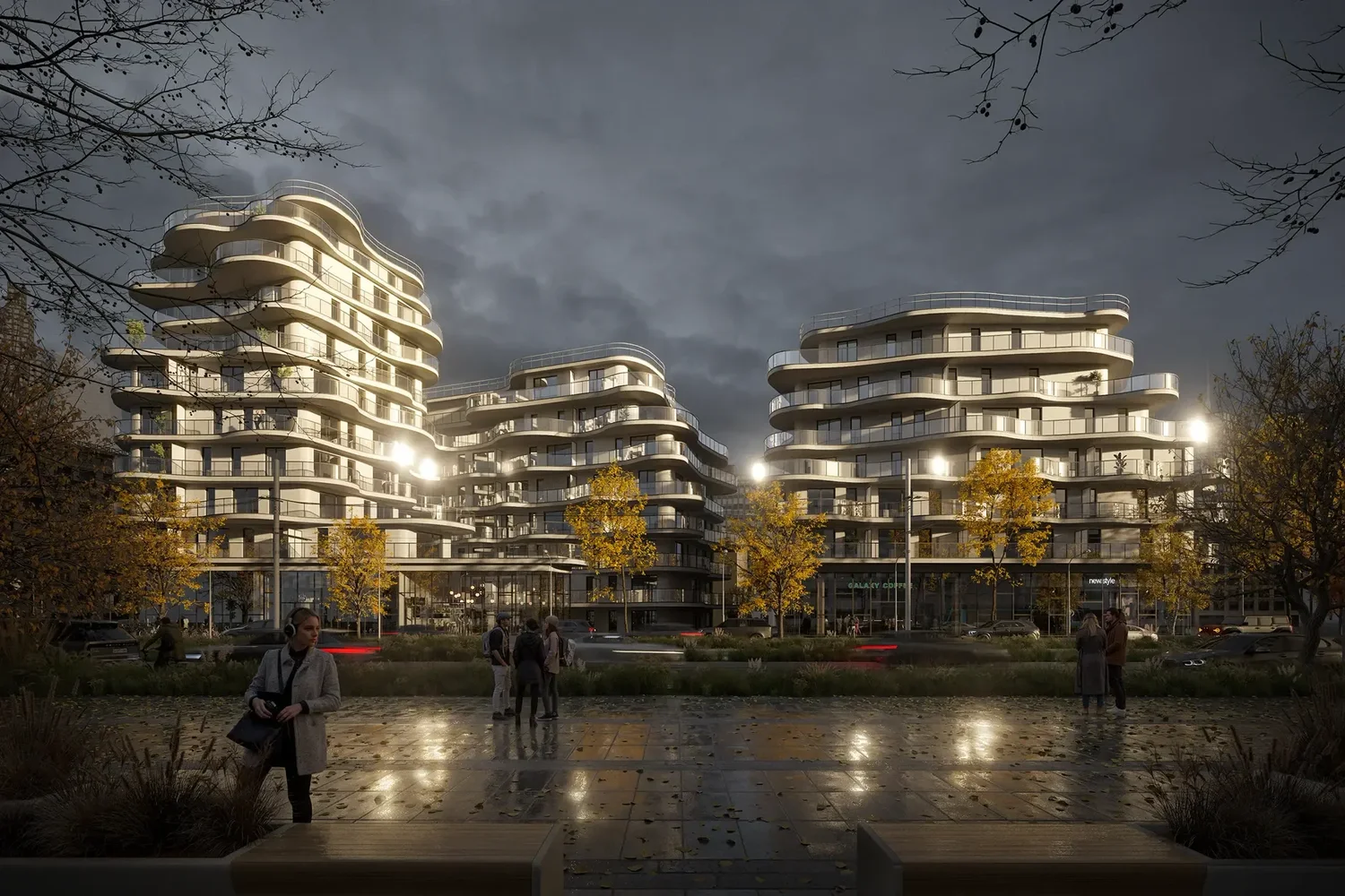 Autumn Vibes — visualization by Jurij Lashenko; architecture reference by Christophe Rousselle Architecte