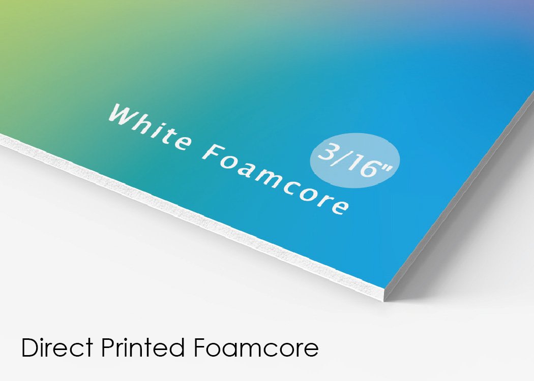Direct Printed Foamcore Boards