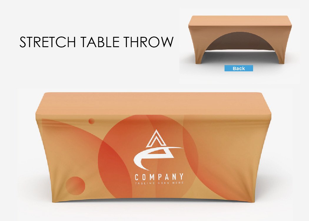 Custom Printed Stretch Table Throw
