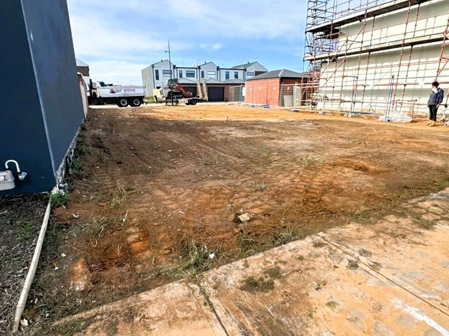Rockbank residential block after clearing