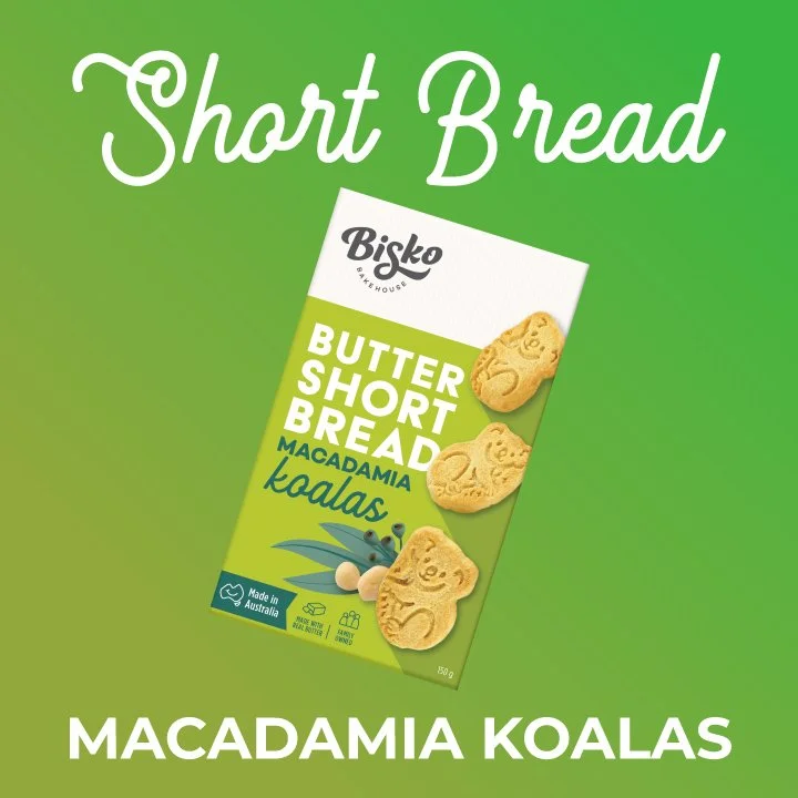 Bisko Butter Short Bread Macadamia Koalas