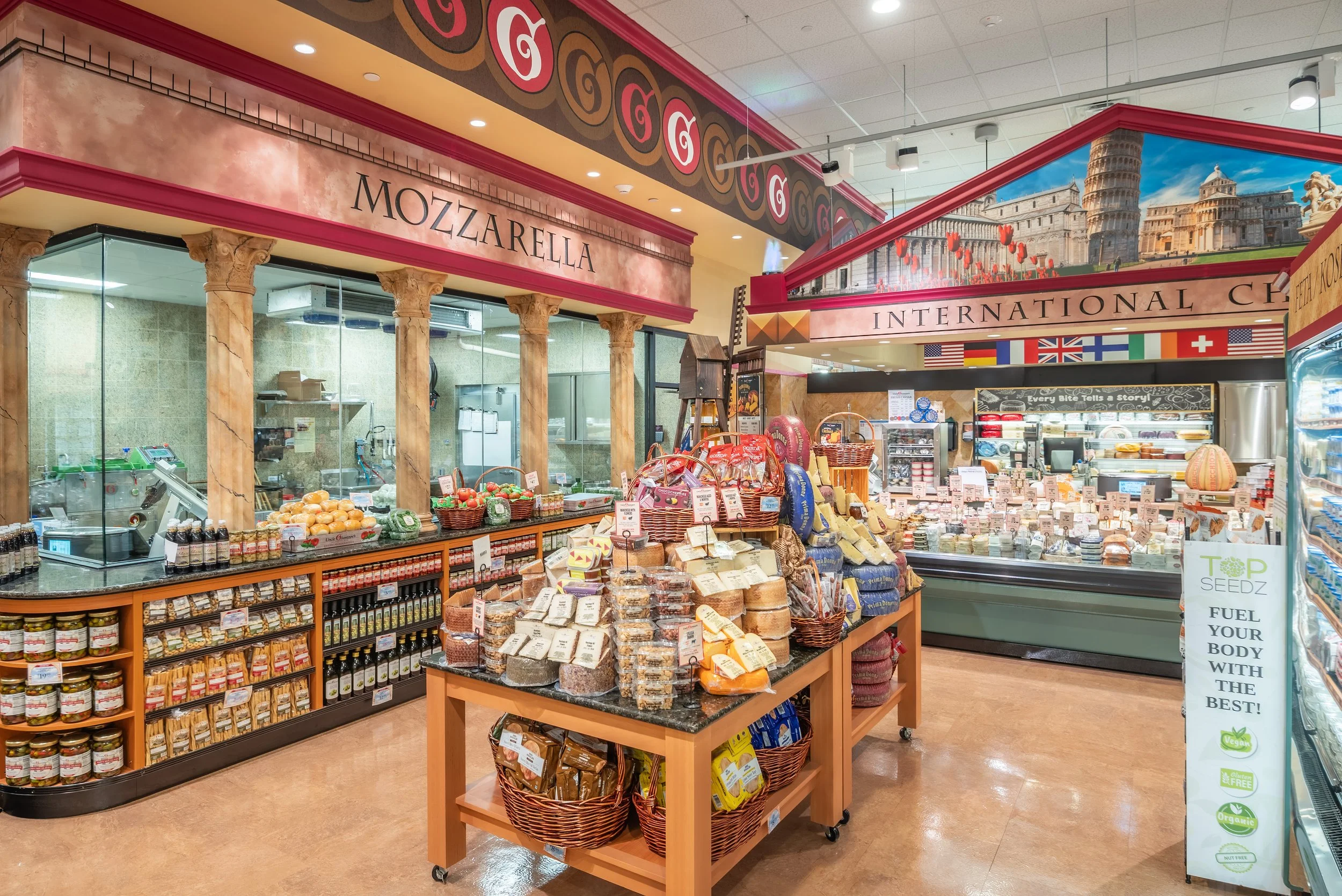 Uncle Giuseppe's Marketplace interior retail photography