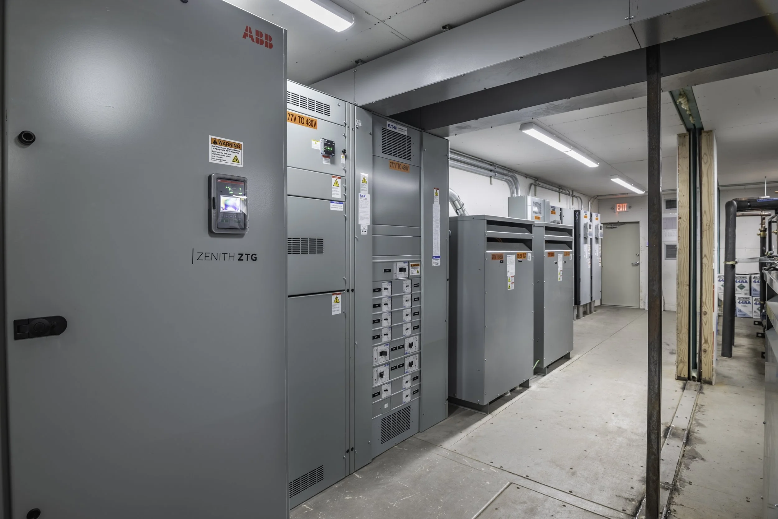 Uncle Giuseppe's electrical panel installation — commercial documentation photography