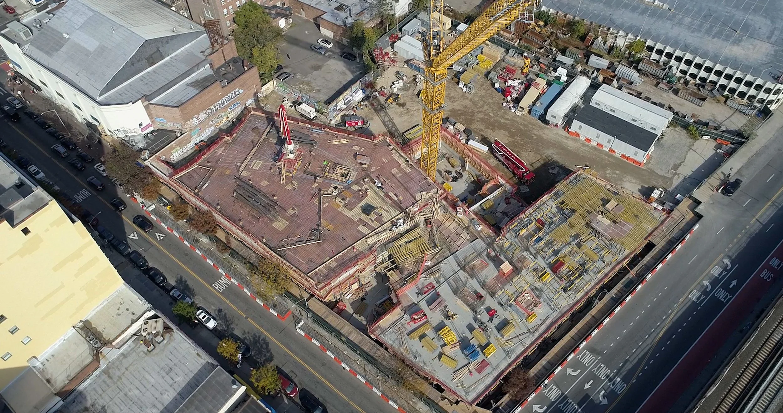 Archer Towers Phase 3 Rising — aerial drone documentation NYC
