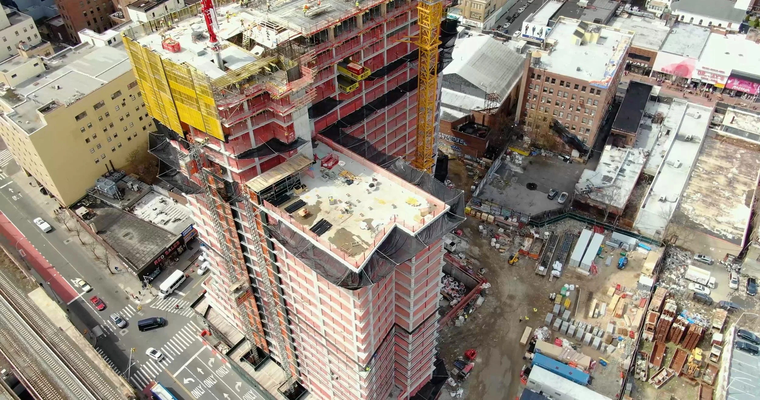 Archer Towers Phase 4 Near Completion — aerial drone documentation NYC