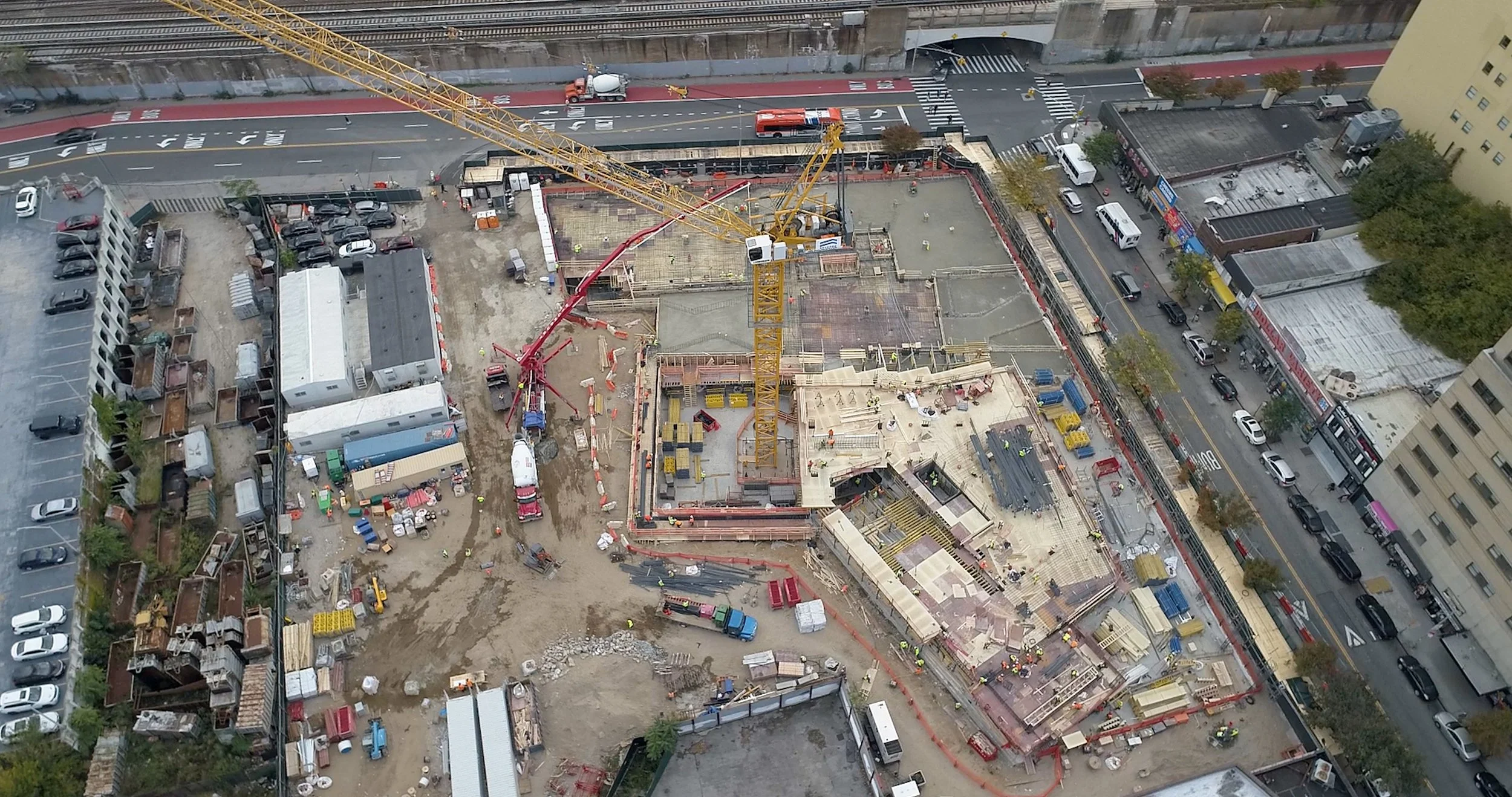 Archer Towers Phase 2 Structural — aerial drone documentation NYC