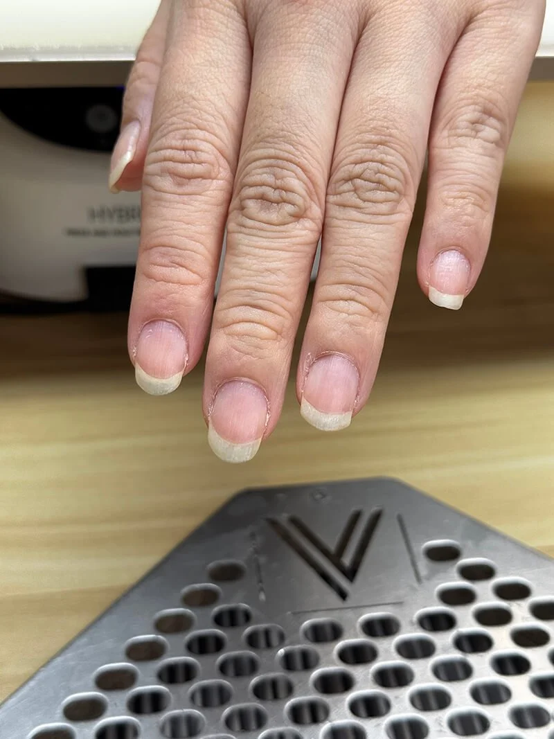 Natural nails before wedding set
