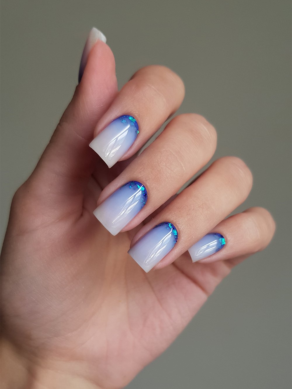 Gel nail extensions with a clean sculpted shape at Mars Nails NYC