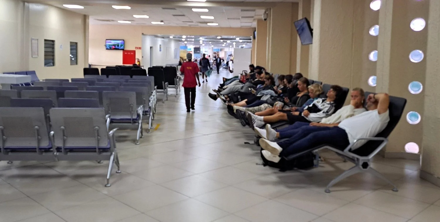 Quiet airport corner