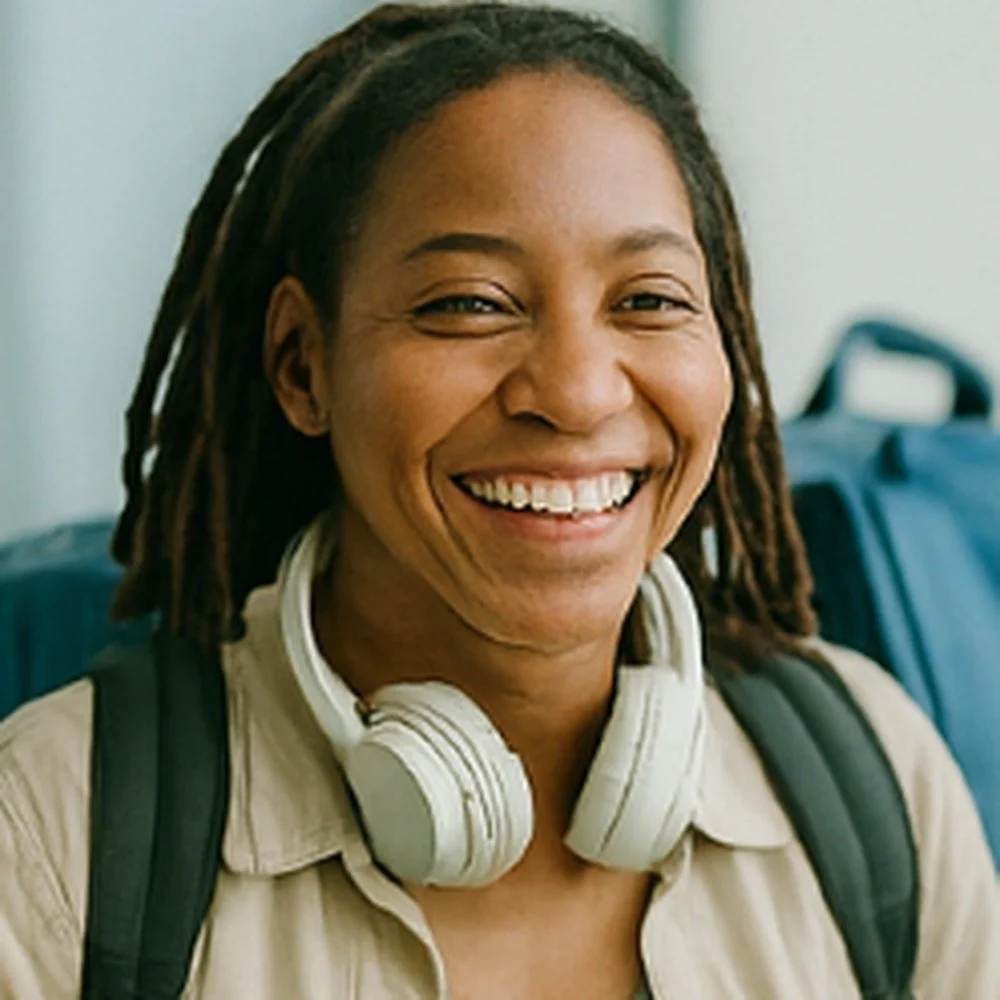 A calm travel scene representing steady, body-first planning