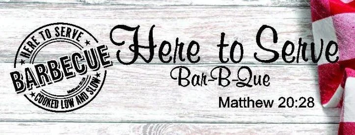 Here to Serve Bar-B-Que logo