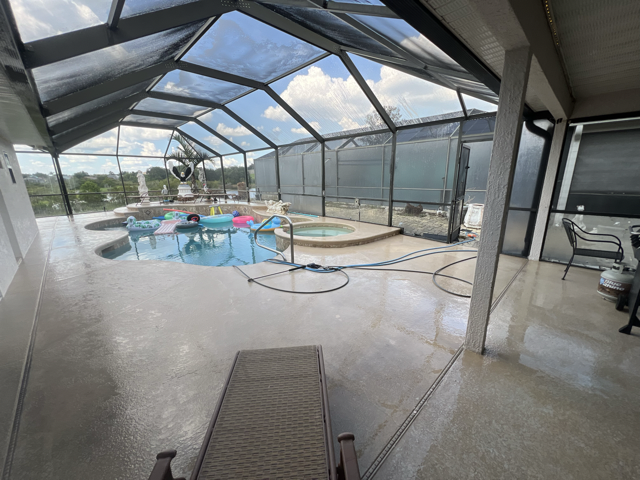 Pool cage cleaning in Orlando by Perfection Power Cleaning